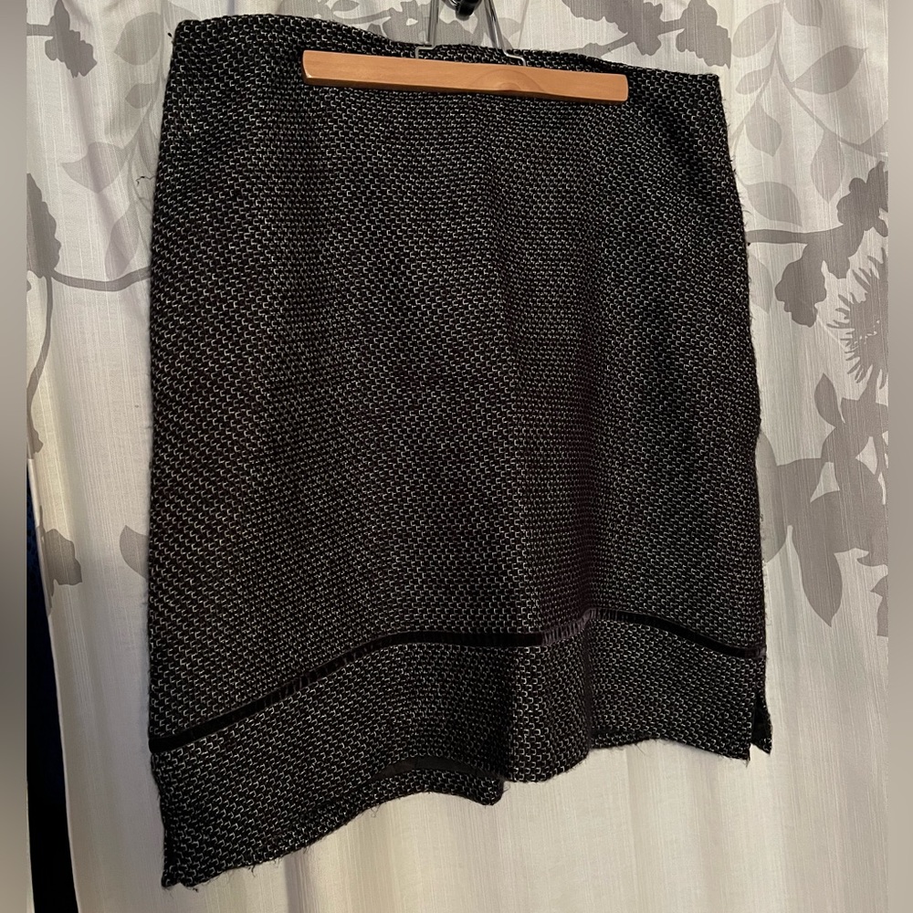 Black & White Lined Skirt